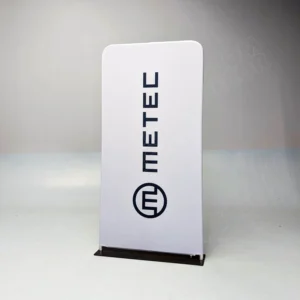 Zipper banner - putkirunkoinen tekstiilibanneri Butik