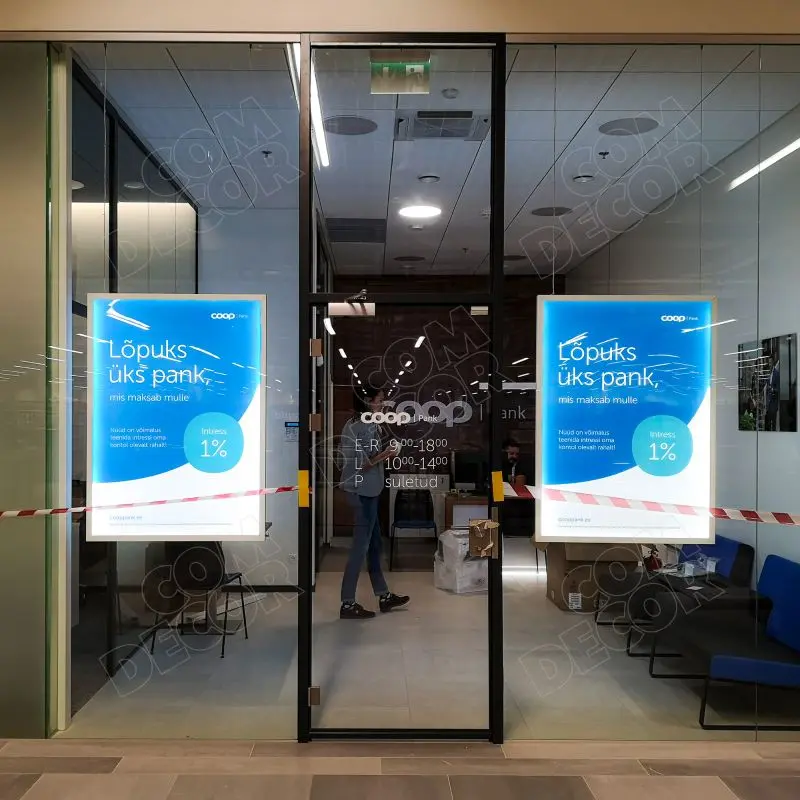 valguskastid-valgusreklaam-panga-aknal-1857 Valguskast FrameLed-30