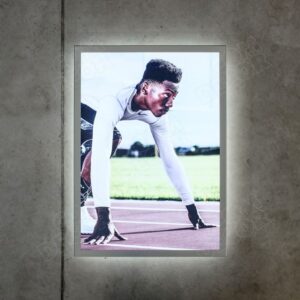 Slim Magnetic LED lightbox with replaceable poster
