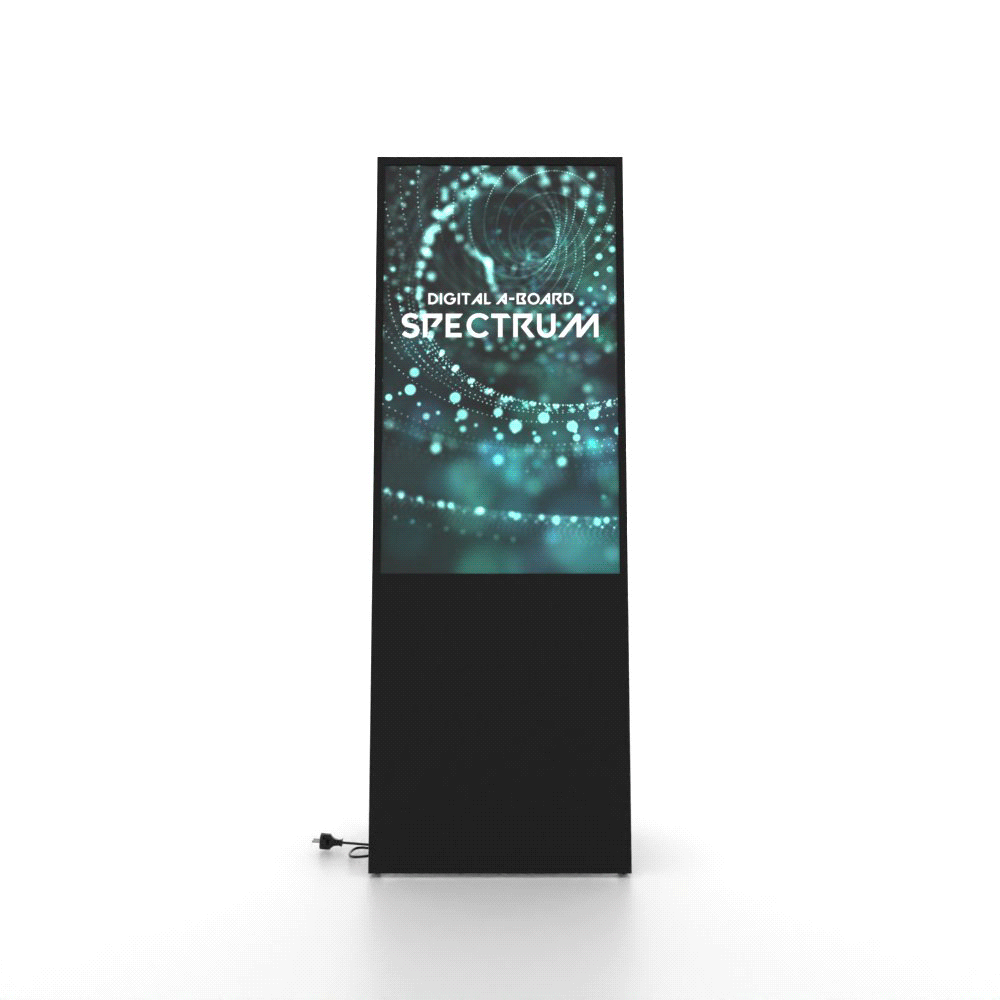 Must digitaalne A-stend Spectrum 43″ Samsungi ekraaniga