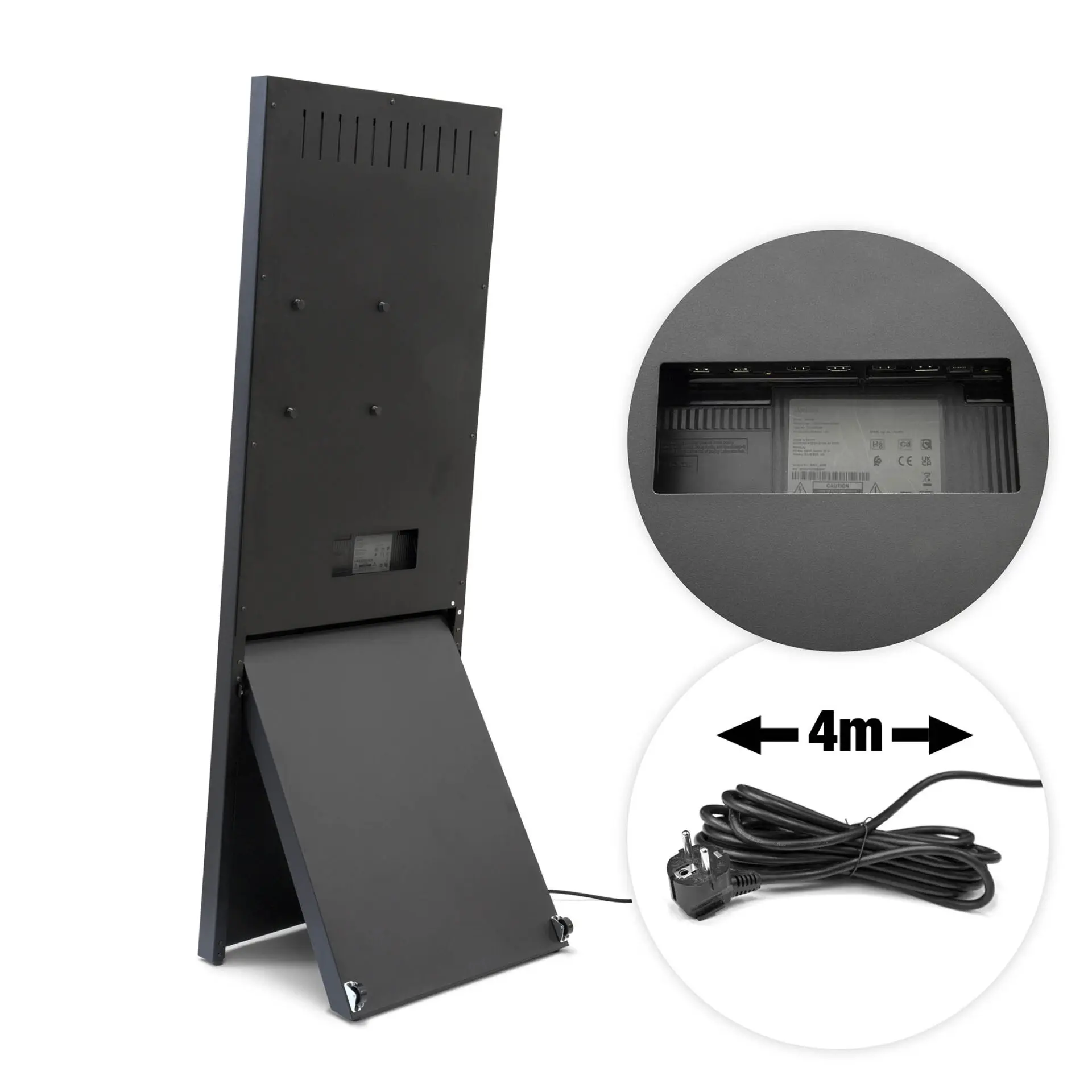 Digitaalne A-stend Spectrum 43″ Must digitaalne A-stend Spectrum 43″ Samsungi ekraaniga
